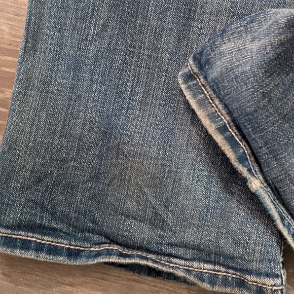 Miss Me Distressed Boot Angel Wing Jeans Size 33 - Picture 7 of 8